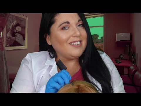 ASMR Doctor Scalp Check and Treatment Roleplay (REAL HAIR) (Gloves, Combing, Whispered)