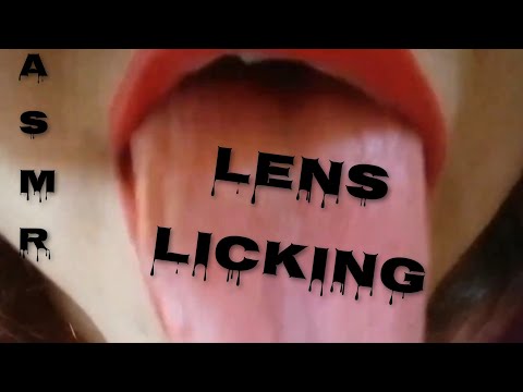 ASMR - LENS LICKING👅📸💦/SIN HABLAR🤫