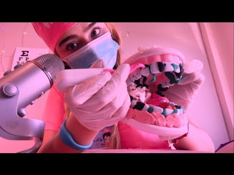 ASMR ROLEPLAY DENTISTA👩🏼‍⚕️🦷 (LIMPIO TU BOQUITA)🪥