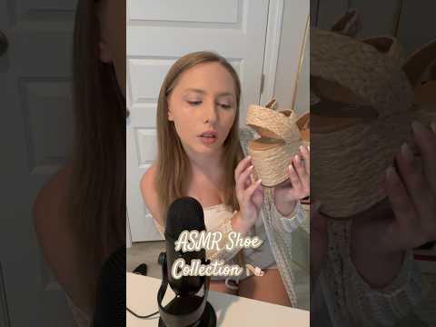 ASMR shoe collection (full video on my channel) 👡 #asmrvideos #asmrsound #shorts #tinglesasmr #asmr