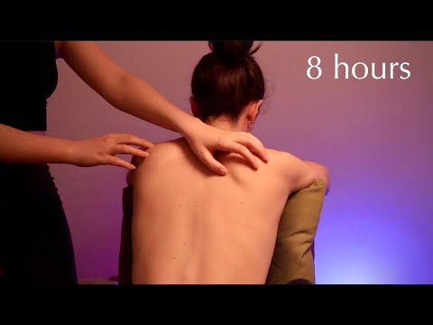 ASMR Natural Nail Back Scratches, No Talking, For Sleep and Relaxation, 8 Hour Loop