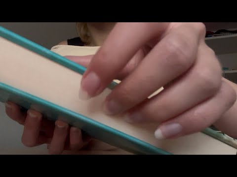 Lofi inaudible whispering (+book tapping and scratching)
