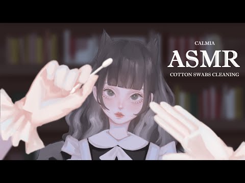 ୨୧⊹ASMR⊹୨୧  EAR CLEANING with cotton swabs｜no talking｜