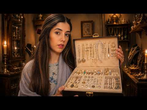 ASMR Jewelry: Sorting Royal Heirlooms🕯️💎 (Unintelligible Whispers, Paper sounds)