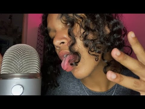 ASMR Spit Painting Mouth sounds Fast & Aggressive for EXTRA TINGLES 🎨 + Inaudible whispers