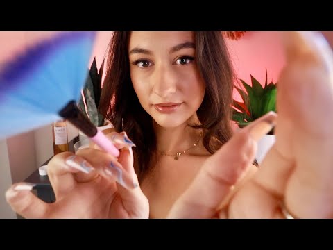 ASMR Soothing Personal Attention for the BEST Sleep ~ Face Brushing, Tracing & Touching