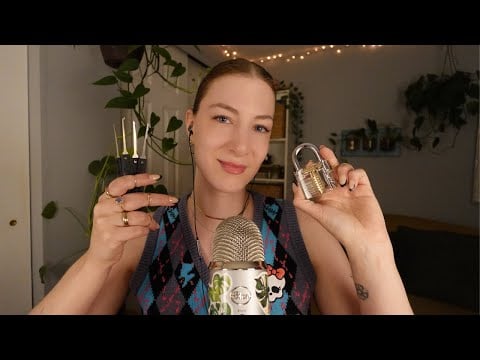 ASMR Lock Picking 🗝️🔓 & Trigger Words For Sleep & Tingles