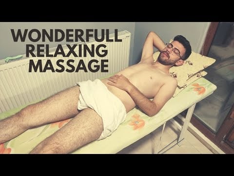 ASMR RELAXING CHEST, ABDOMINAL, LEG, ARM, SHOULDER AND HAND MASSAGE