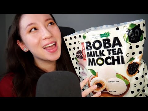 🍡 Mochi ASMR 🍡 Eating mochi & hard candy with ear to ear facts 😋