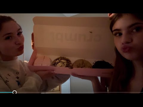 trying crumble flavors of the week with me and my bestie ASMR