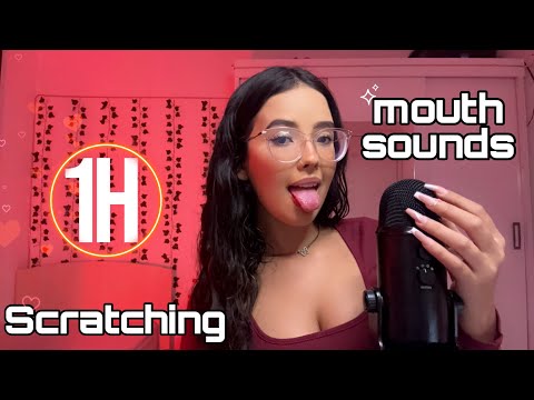 ASMR - 1H SONS DE BOCA e MIC SCRATCHING PARA VOCÊ SENTIR MUITOS TINGLES