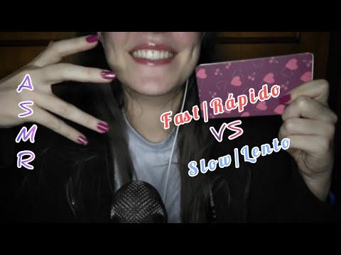 ASMR - Batalha Entre Gatilhos Rápidos E Lentos • Battle Between Fast and Slow Triggers