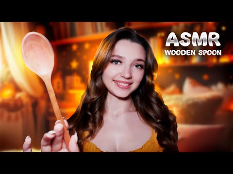 ASMR😴Wooden spoon🥄Mouth sounds💕