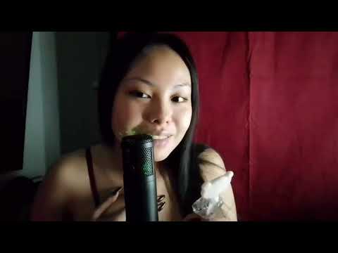 ASMR LOLLIPOP KISSING, WHISPERS, SOFT SPOKEN, MOUTH SOUNDS, SMACKING, LICKING, CRINKLING, WET NOISES