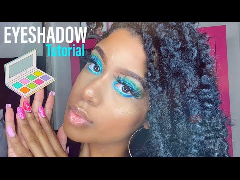 ASMR | 🧚🏽 Mermaid Blue Cut Crease (BEGINNERS) Makeup Tutorial