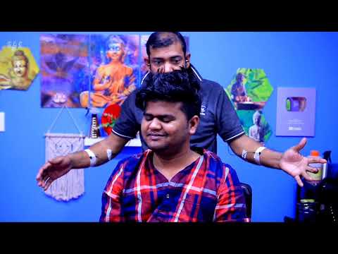 The most different asmr massage in the World by the Asim barber with neck crack