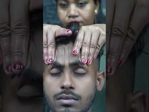 ASMR Headache Heaven: Soothing Pressure Point Head Massage ASMR For Deep Sleep #shorts