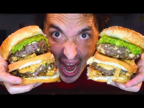 MEXICAN MCDONALDS BIG MAC BURGER ! * ASMR NO TALKING * NOMNOMSAMMIEBOY