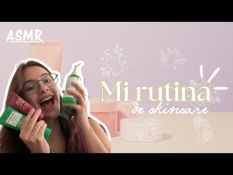 ASMR en Español | Unboxing de mi rutina de skincare ⋆ 𐙚 ̊. | tapping, mouthsounds | lo-fi