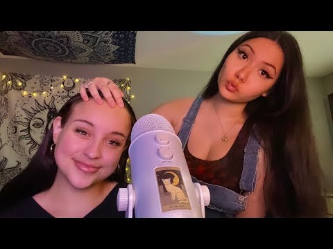 ASMR Oil Scalp Massage & Hair Play on my Best Friend 💆🏻‍♀️