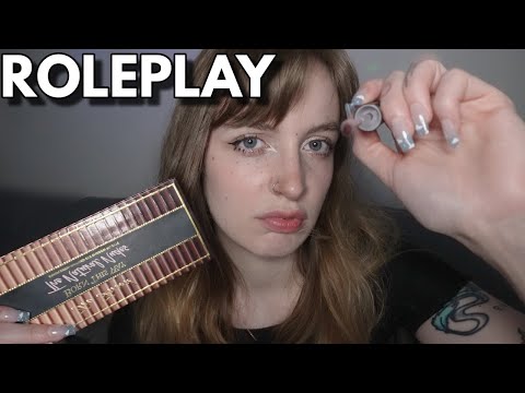 ASMR Roleplay ANTIPÁTICA te maquilla para una fiesta