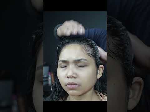 Satisfying Dandruff Removal From Female Head #shorts #asmr  #homeasmrclinic