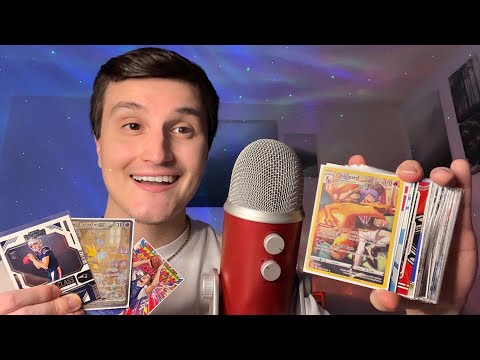 ASMR | Showing My ENTIRE Card Collection 🏀👾 (NBA, Pokemon, NFL)