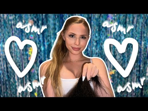 ASMR Personal Attention Roleplay | Playing with Your Hair, Lipgloss Application, Gum Chewing 💄🫧❣️