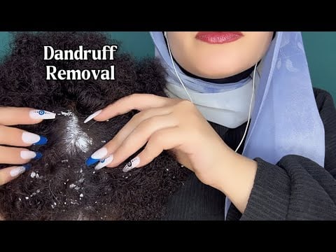 ASMR | Extremely Satisfying Dandruff Removal & Scalp Check For Sleep (not real)