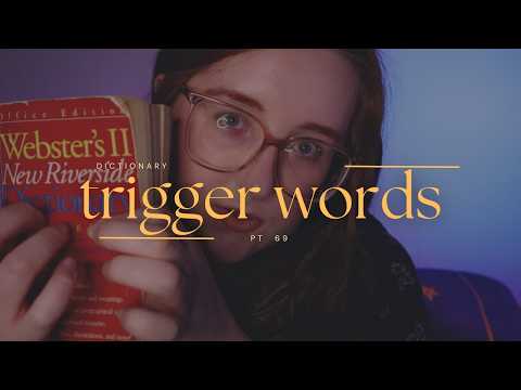 ASMR Dictionary Trigger Words 📕 pt. 69