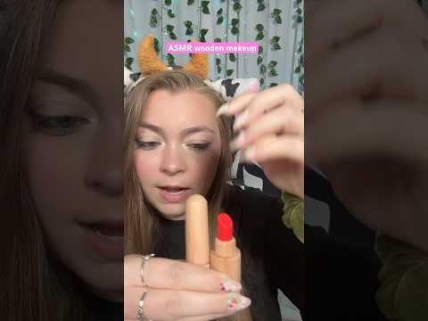 ASMR Wooden Makeup PART 6 #asmr #asmrmakeup #shorts