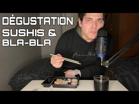 ASMR Français : DÉGUSTATION SUSHIS & BLA-BLA 🍱