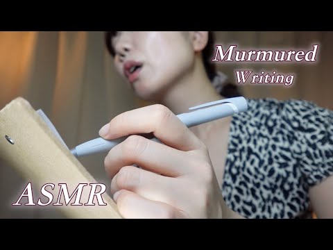 【囁き声】ぼそぼそ呟きながらカウンセリングシートに記入するASMR | Soothing Whisper Writing Sounds😴
