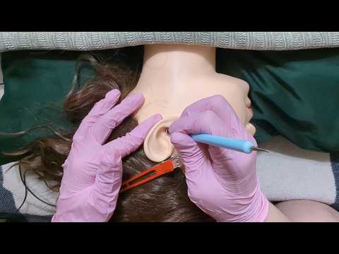 ASMR - Ear Pressure and Neck Massage - Gloves, Soft Spoken