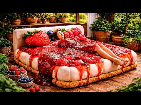 This Bed Is Made of Melted Strawberries… 🍓  Hypnotic AI ASMR