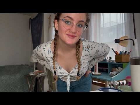 ASMR keep my company while i get ready for class (im alone in Boston and it’s cold😭)