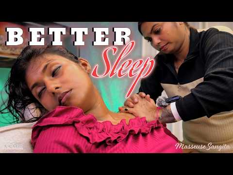 Relaxing Shoulder Massage for Better Sleep😴 || Deep Tissue Neck Back and Head Massage ASMR