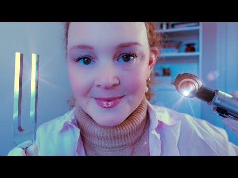 ASMR EAR Examination, Cleaning & Hearing Test | Soft Spoken, Natural Pace