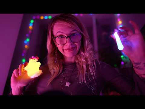 ASMR for EVERYONE who loves it DARK (visuals, light, thunder, close-up whispers..)