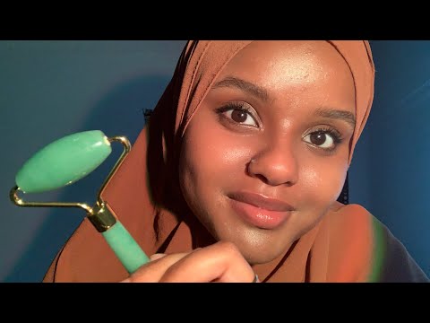 ASMR Face Massage ( Face exam, Glove Sounds, Personal Attention)