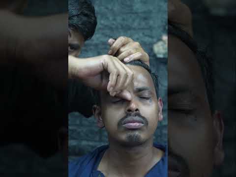 very fast head scratching ear massage and forehead tapping ASMR #shorts