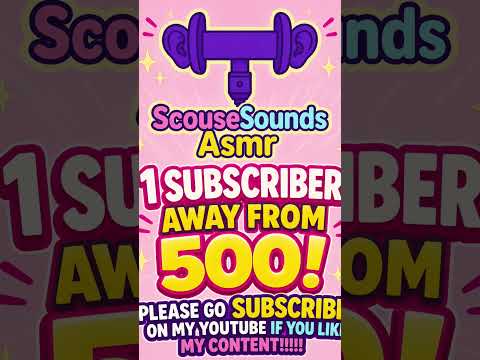 So close to 500 subs!!!!! #asmr #mouthsounds #asmr