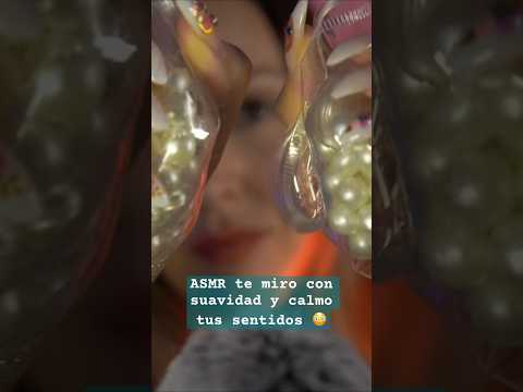 ASMR te miro suave y relajo tus sentidos 😳🧡 #short #asmr #asmrvideo #relajacion