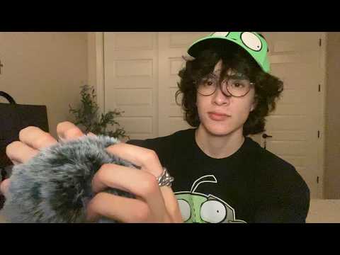 ASMR Mic Brushing & Soft Spoken Rambling | Scratching, Nail Sounds, Cutting & More 💤