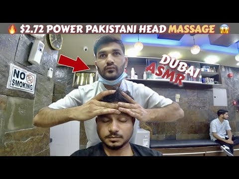ASMR | $2.72 Satisfying Pakistani Head Massage 🇦🇪