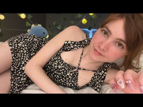 Girlfriend melts you to sleep with kisses ASMR