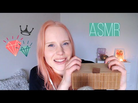 ASMR going through my new jewelry box💖