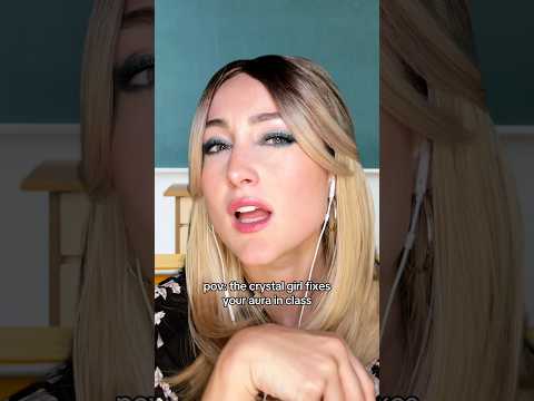 pov: the crystal girl fixes your aura in class #asmr