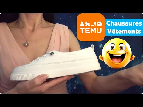 ASMR * Unboxing TEMU vêtements et chaussures