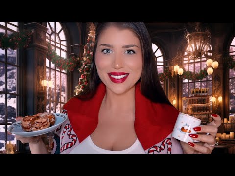 ASMR | Cozy Christmas Café - Festive Menu 🇮🇹 (Italian Accent)